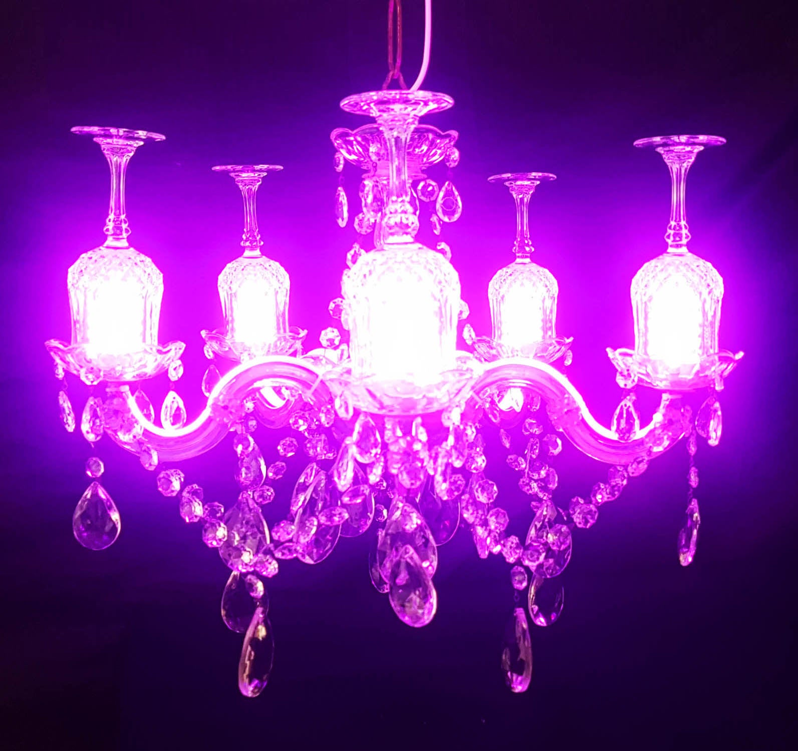 RGB Vintage Crystal Chandelier Susan Flower Design
